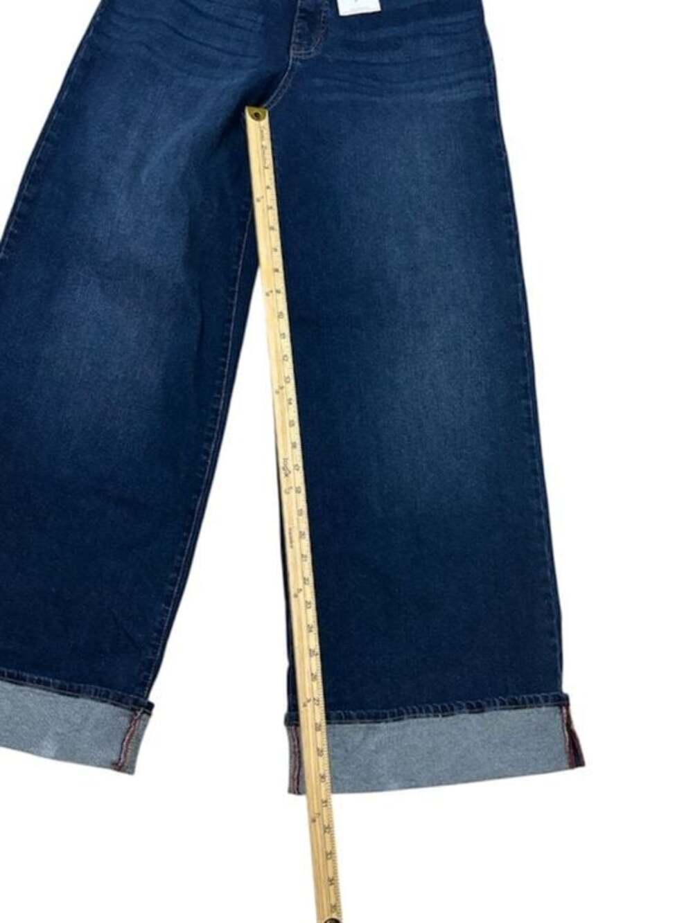 Jessica Simpson FREESIA HIGH RISE WIDE LEG DENIM DARK WASH - Picture 4 of 5